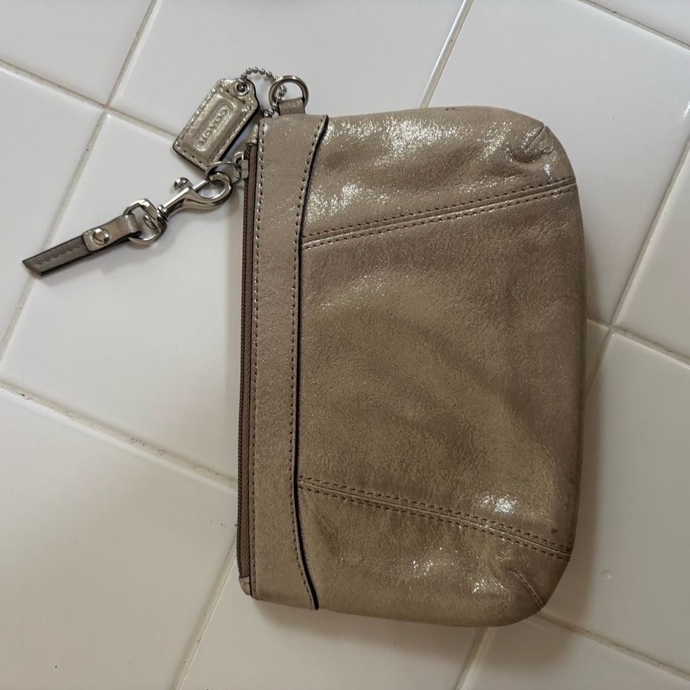 Coach Shimmering Beige Wallet - Picture 2 of 4